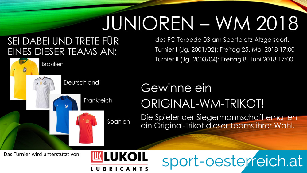 Fußball Junioren-WM 2018 in Wien Atzgersdorf